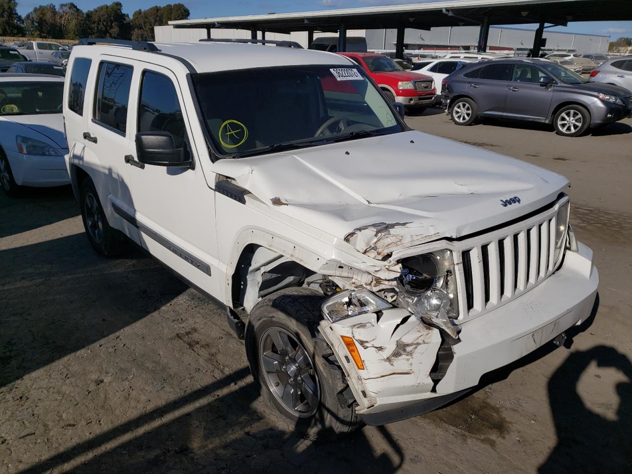 JEEP LIBERTY SP 2008 with VIN 1J8GN28K28W152056 - Photo from auction