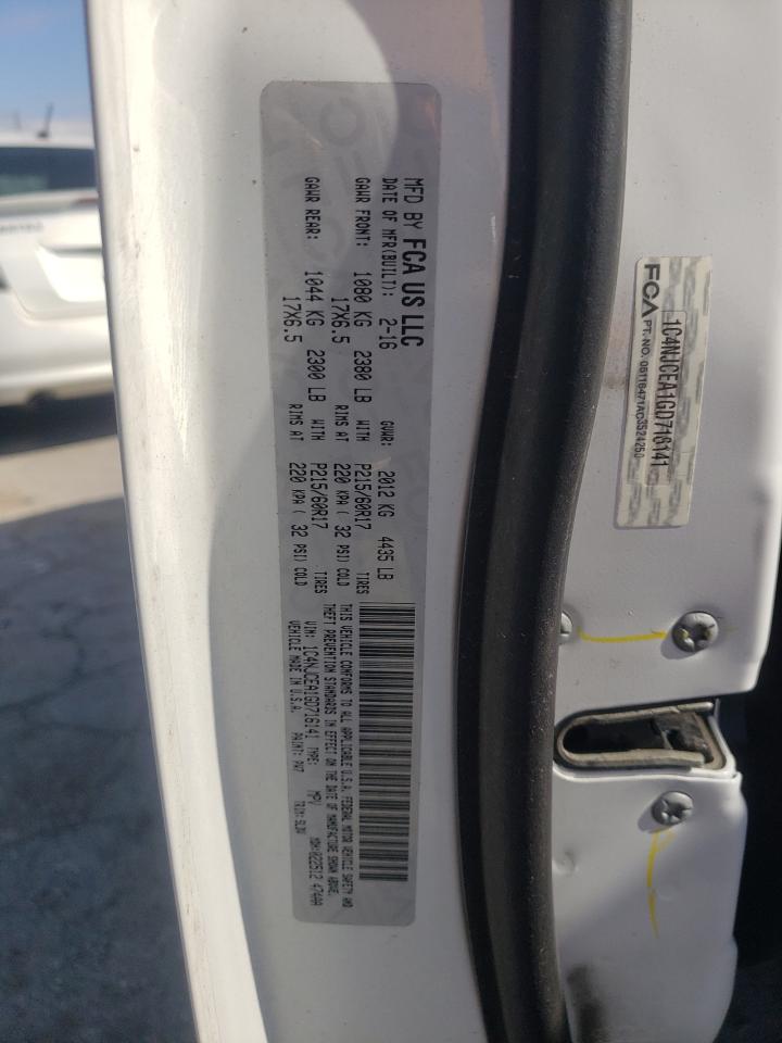 Photo 10 from auction – 2016 JEEP COMPASS LA with VIN 1C4NJCEA1GD716141