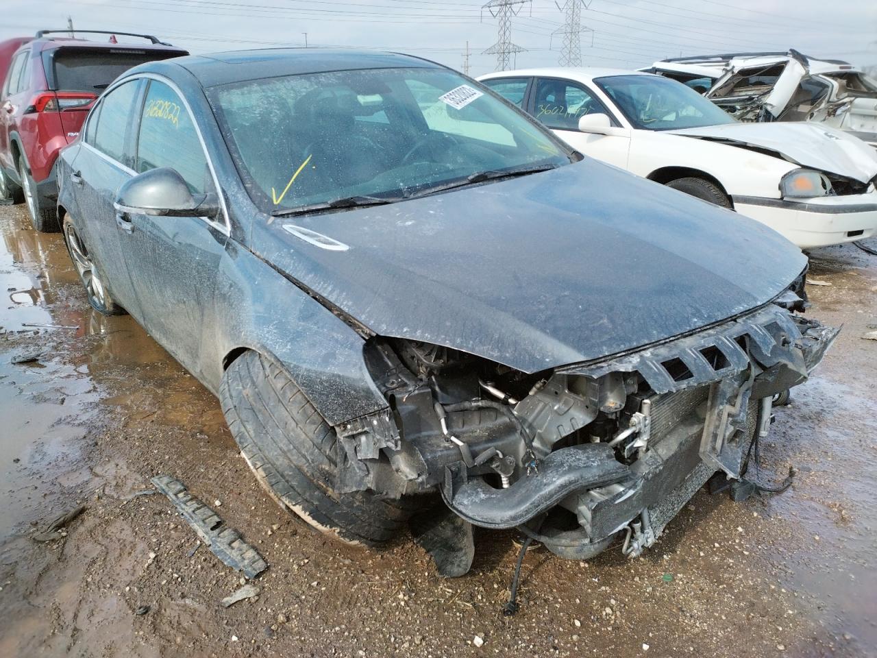 BUICK REGAL PREM 2014 with VIN 2G4GN5EX8E9257273 - Photo from auction