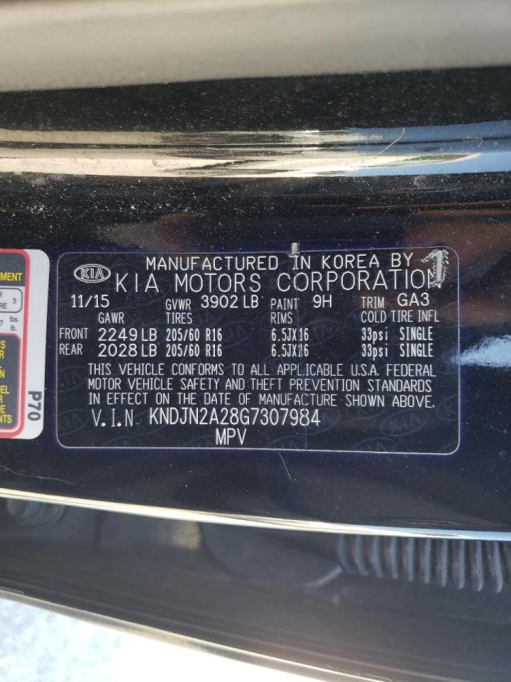 Foto 10 de la subasta – 2016 KIA SOUL con VIN KNDJN2A28G7307984
