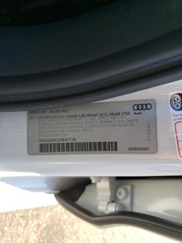 Photo 10 from auction – 2018 AUDI A6 PREMIUM with VIN WAUG8AFC9JN047138