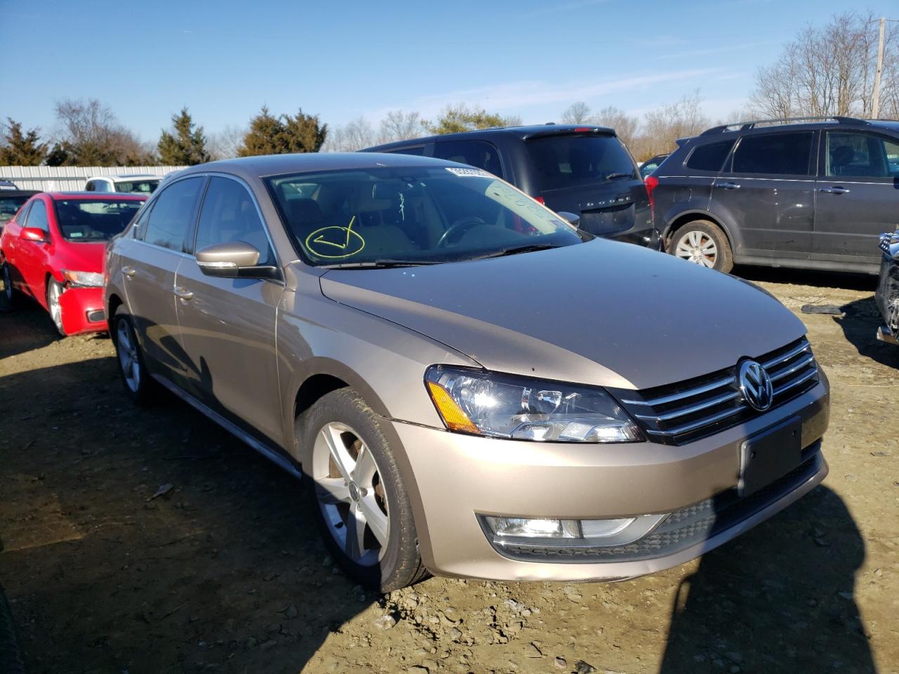 Photo 1 from auction – 2015 VOLKSWAGEN PASSAT S with VIN 1VWAT7A37FC119858