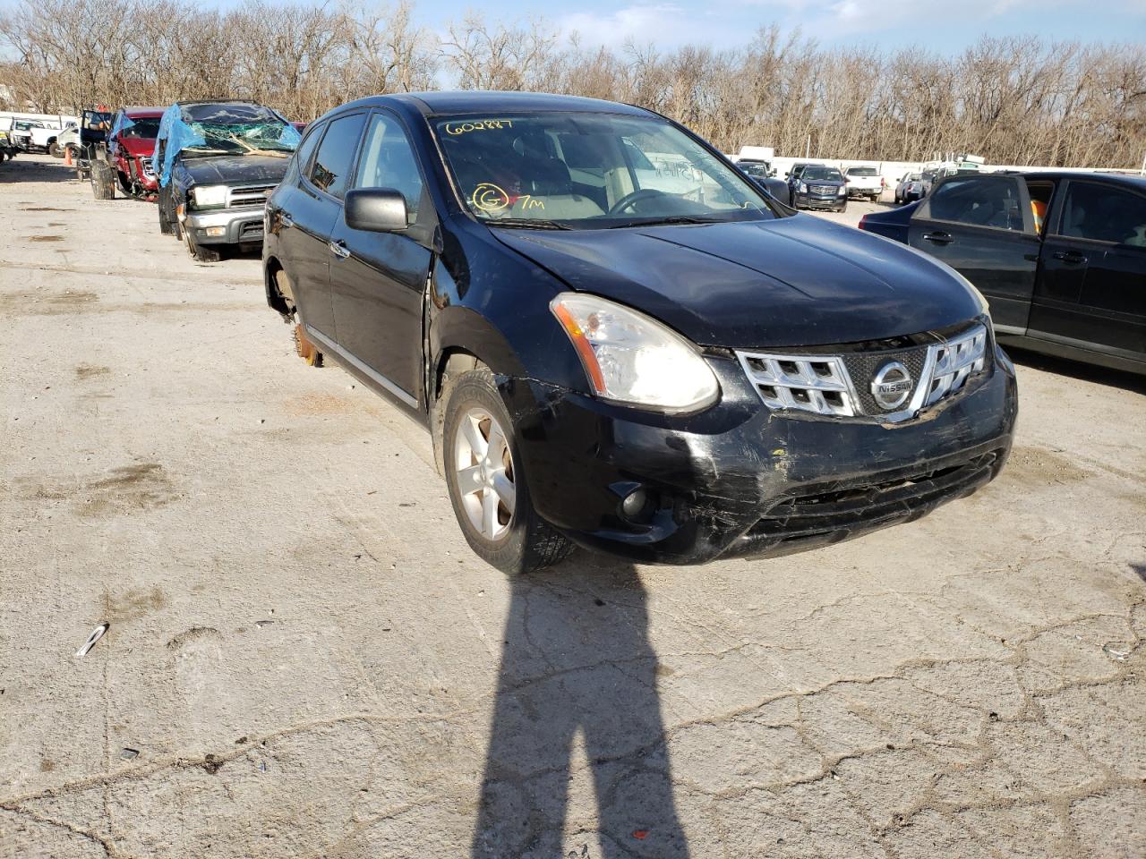 NISSAN ROGUE S 2012 with VIN JN8AS5MT2CW602887 - Photo from auction
