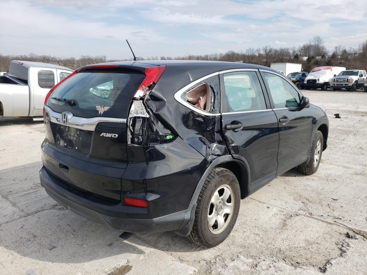 Photo 4 from auction – 2016 HONDA CR-V LX with VIN 2HKRM4H3XGH643602