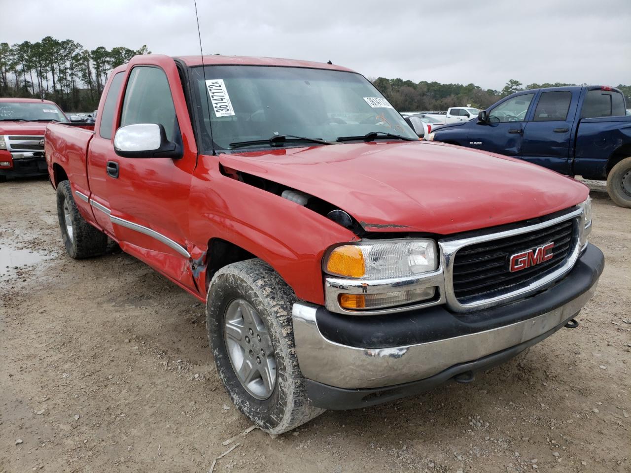 GMC NEW SIERRA 2001 with VIN 1GTEK19T41E195382 - Photo from auction
