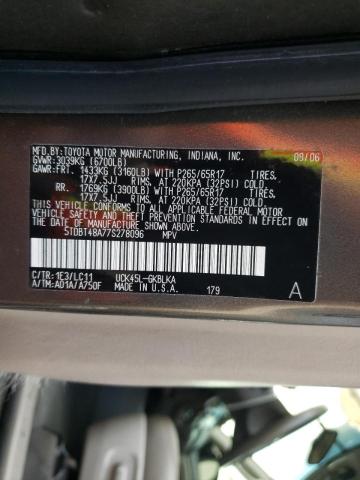 Photo 10 from auction – 2007 TOYOTA SEQUOIA LI with VIN 5TDBT48A77S278096