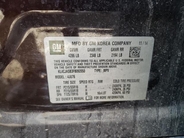 Photo 10 from auction – 2015 BUICK ENCORE with VIN KL4CJASB3FB092050