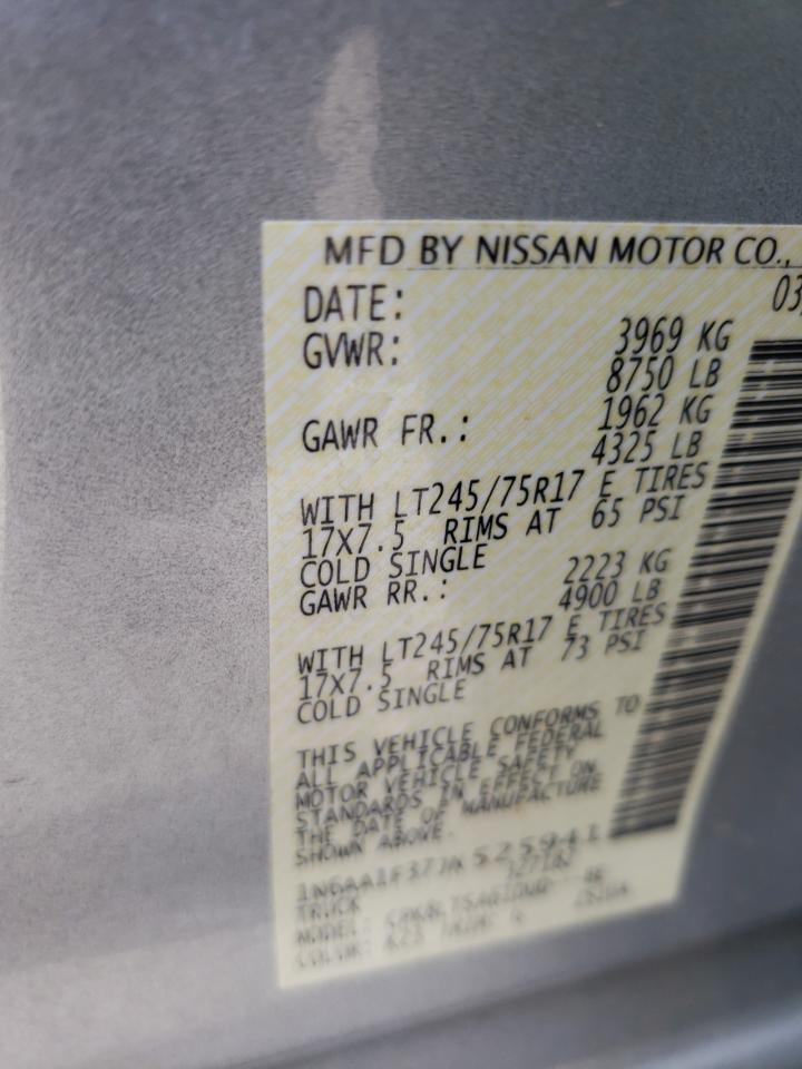 Photo 10 from auction – 2018 NISSAN TITAN XD S with VIN 1N6AA1F37JN525941