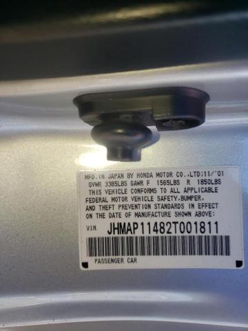 Photo 10 from auction – 2002 HONDA S2000 with VIN JHMAP11482T001811