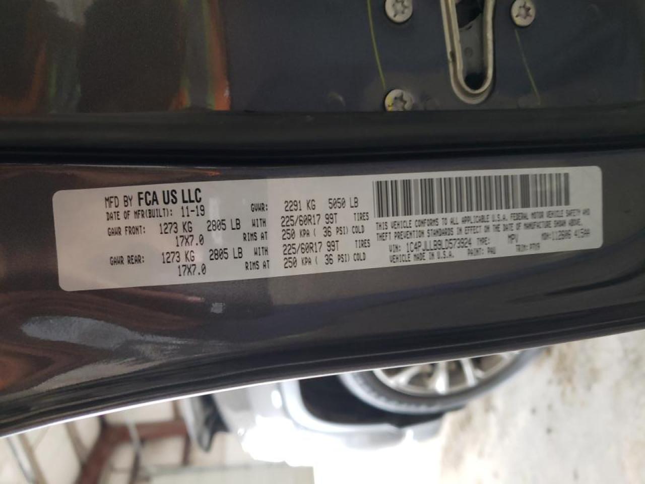Photo 10 from auction – 2020 JEEP CHEROKEE L with VIN 1C4PJLLB9LD573924