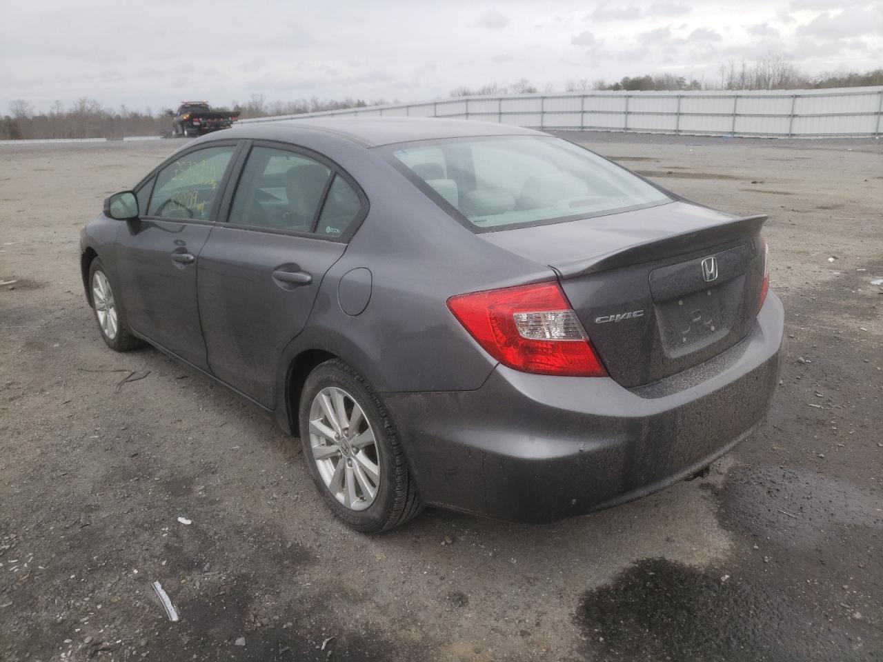 Photo 3 from auction – 2012 HONDA CIVIC EX with VIN 19XFB2F80CE334733