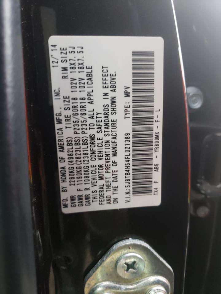 Photo 10 from auction – 2015 ACURA RDX TECHNO with VIN 5J8TB4H54FL021389