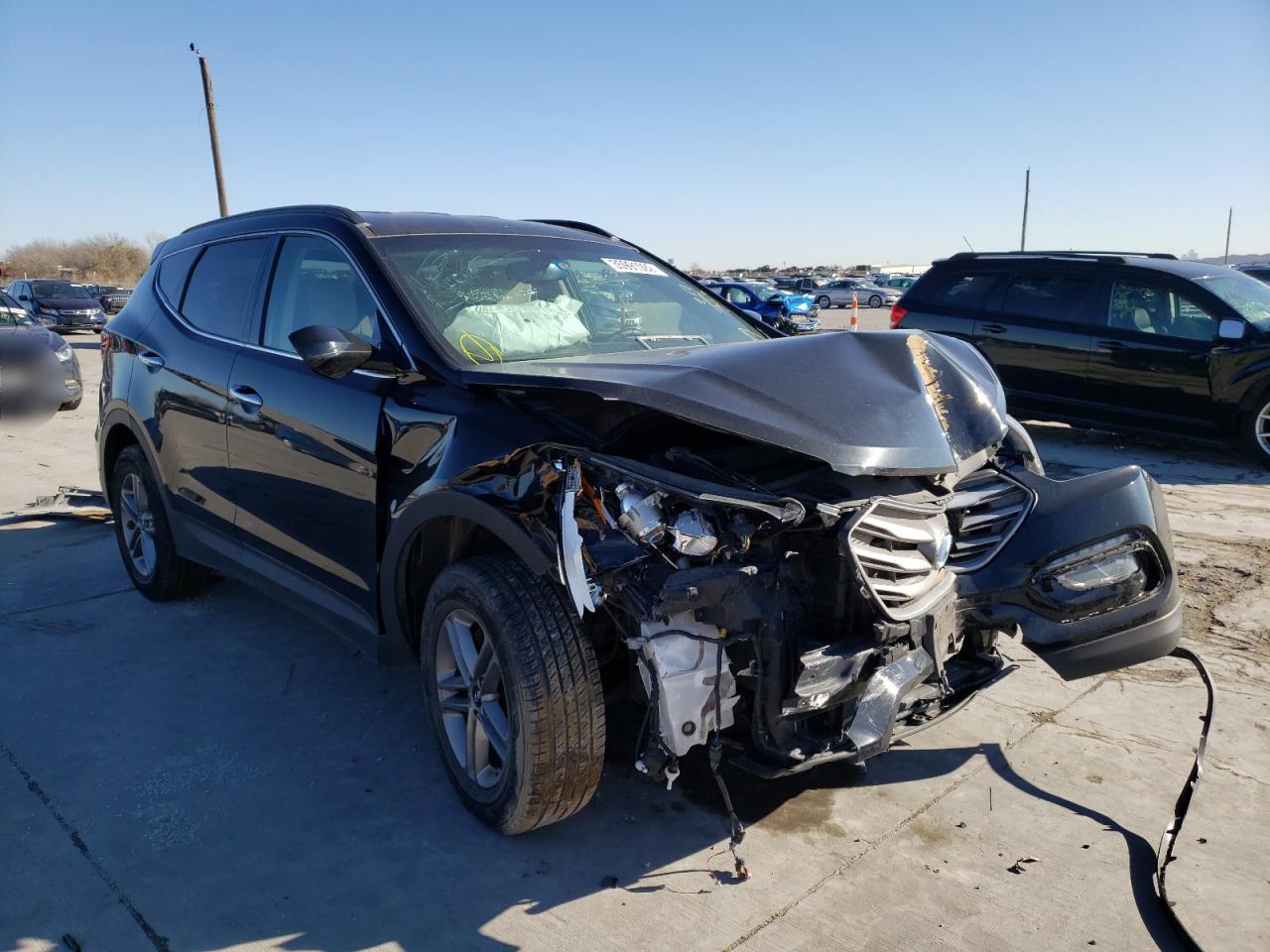 HYUNDAI SANTA FE S 2017 with VIN 5NMZU3LB2HH016366 - Photo from auction