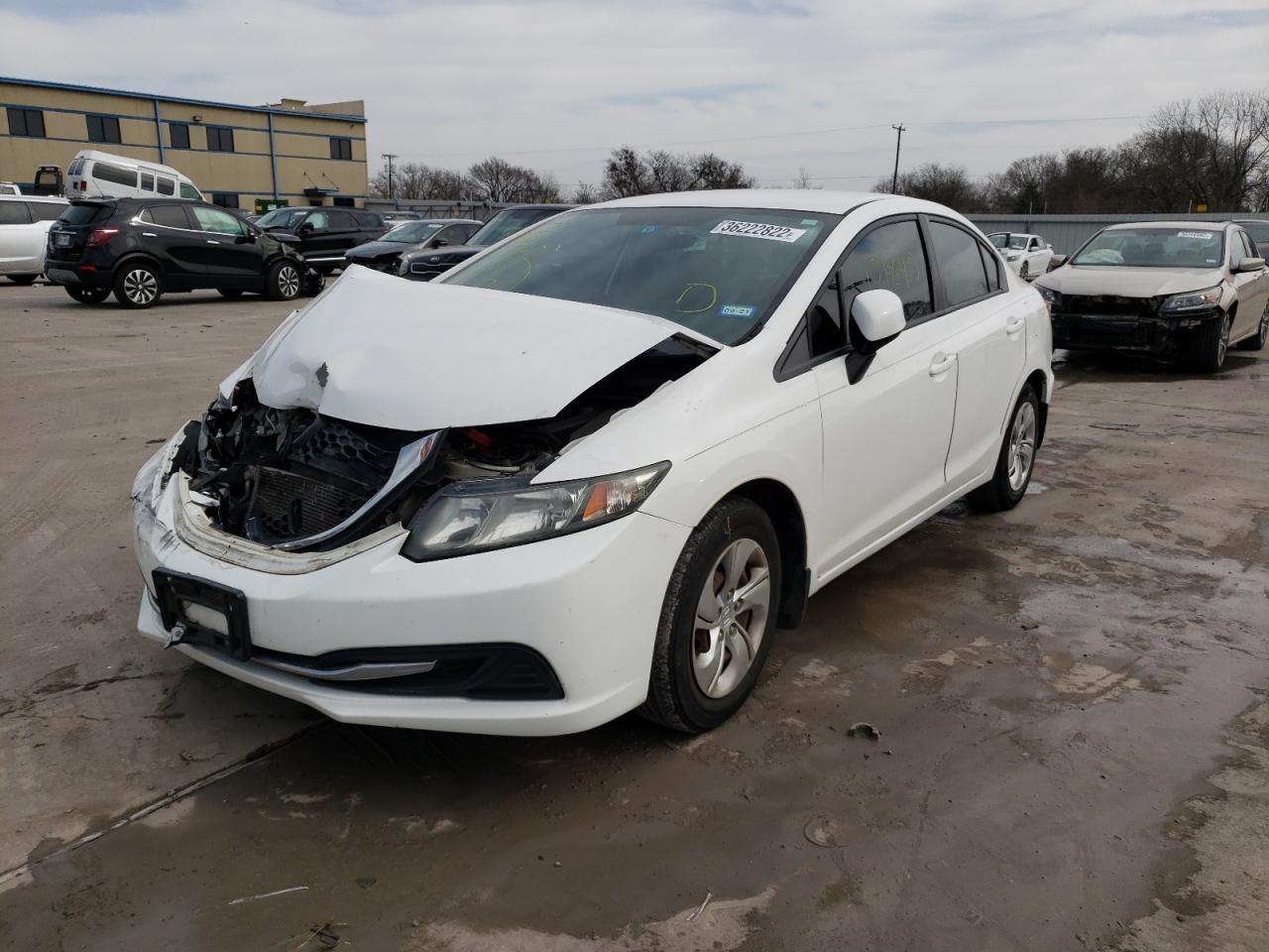 Photo 2 from auction – 2013 HONDA CIVIC LX with VIN 2HGFB2F56DH510035