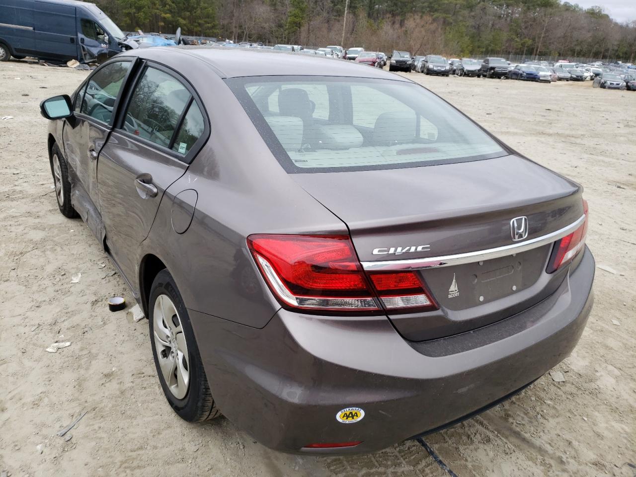 Photo 3 from auction – 2014 HONDA CIVIC LX with VIN 19XFB2F52EE214943