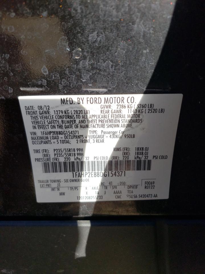 Photo 10 from auction – 2013 FORD TAURUS SEL with VIN 1FAHP2E88DG154371
