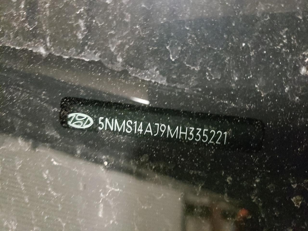 Photo 10 from auction – 2021 HYUNDAI SANTA FE S with VIN 5NMS14AJ9MH335221