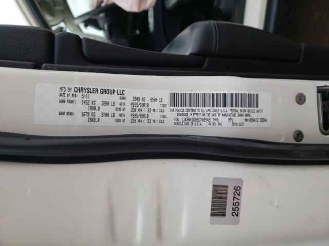Photo 10 from auction – 2011 JEEP GRAND CHER with VIN 1J4RR4GG0BC702645