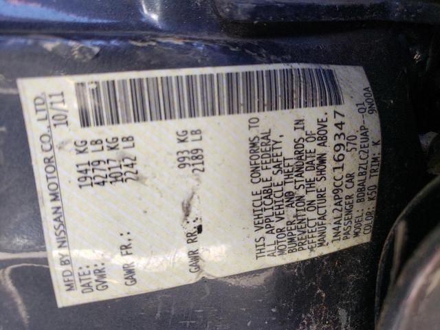 Фото 10 с аукциона – 2012 NISSAN ALTIMA BAS с VIN 1N4AL2AP9CC169347
