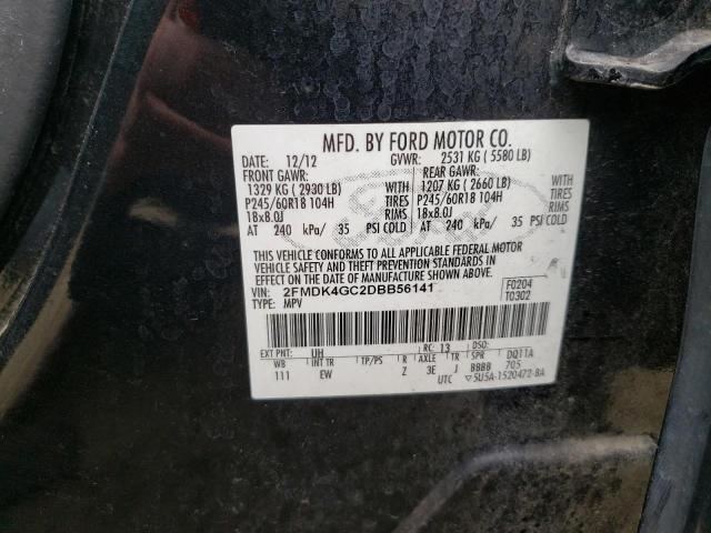 Photo 10 from auction – 2013 FORD EDGE SE with VIN 2FMDK4GC2DBB56141