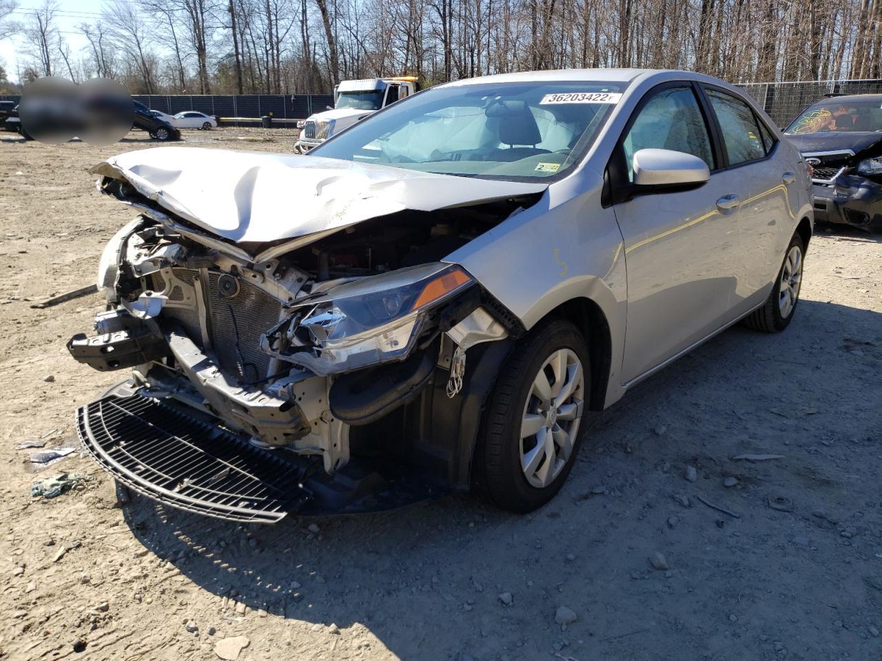 Photo 2 from auction – 2016 TOYOTA COROLLA L with VIN 2T1BURHEXGC594713