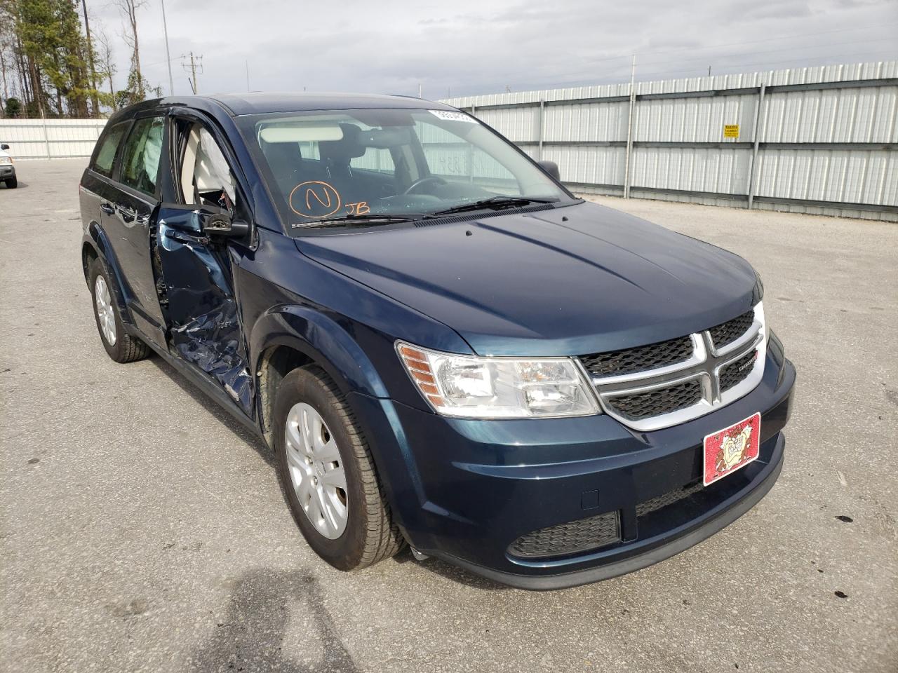 DODGE JOURNEY SE 2014 with VIN 3C4PDCABXET177654 - Photo from auction