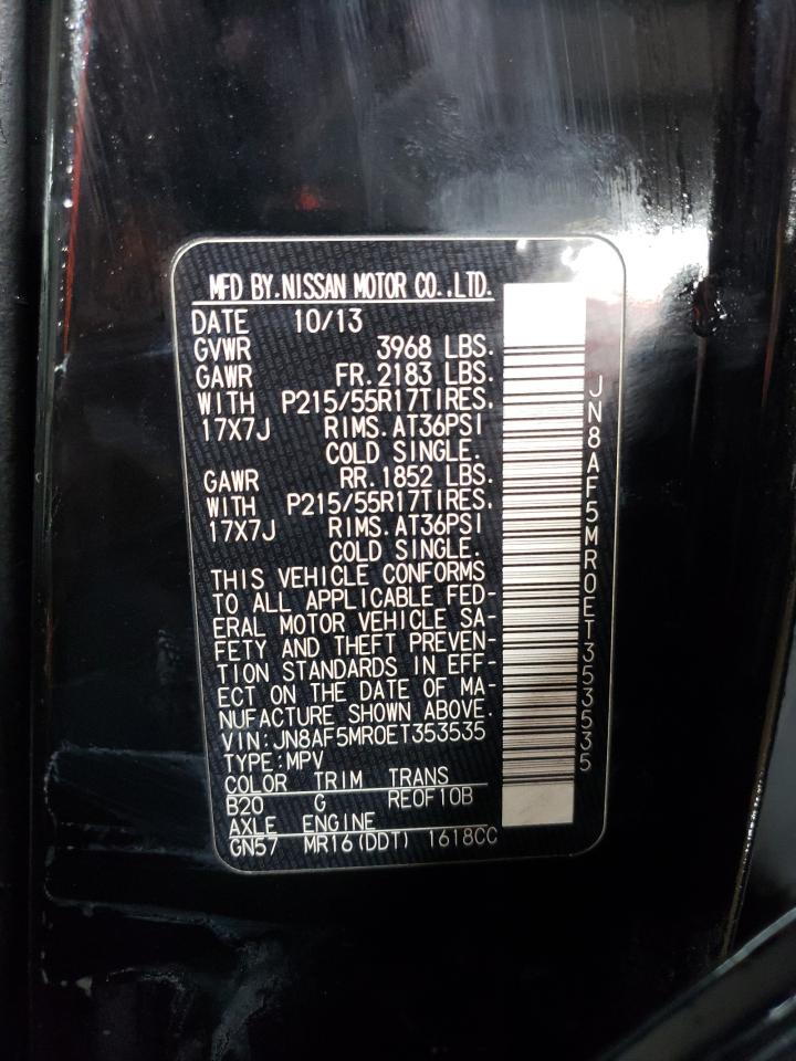 Photo 10 from auction – 2014 NISSAN JUKE S with VIN JN8AF5MR0ET353535