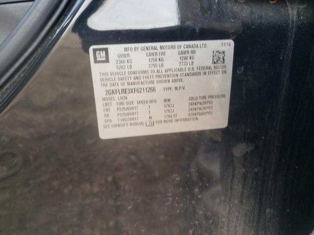Photo 10 from auction – 2015 GMC TERRAIN SL with VIN 2GKFLRE3XF6211266