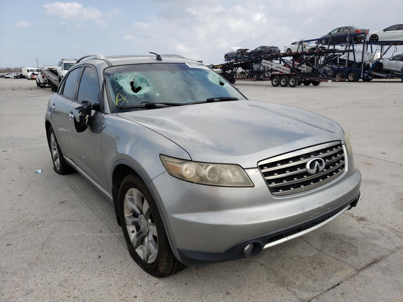 INFINITI FX35 2006 with VIN JNRAS08U86X104757 - Photo from auction