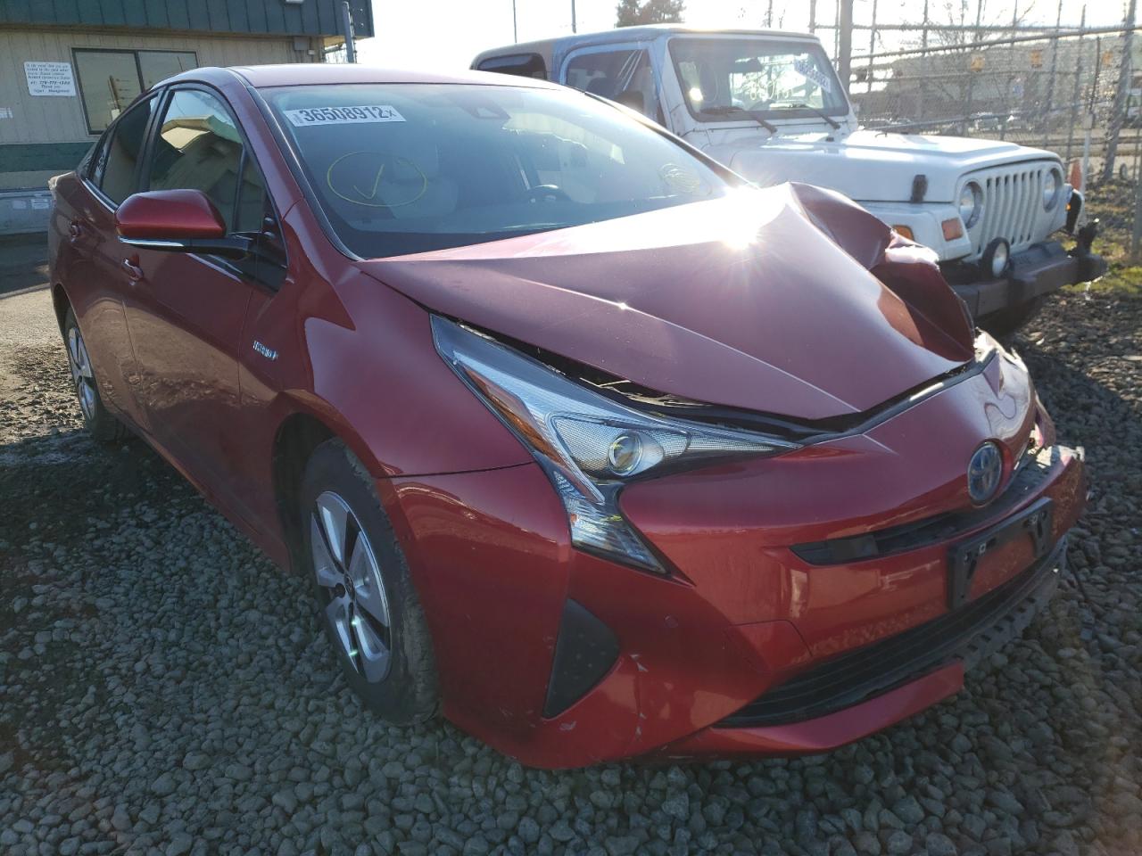 Photo 1 from auction – 2018 TOYOTA PRIUS with VIN JTDKBRFU3J3581138