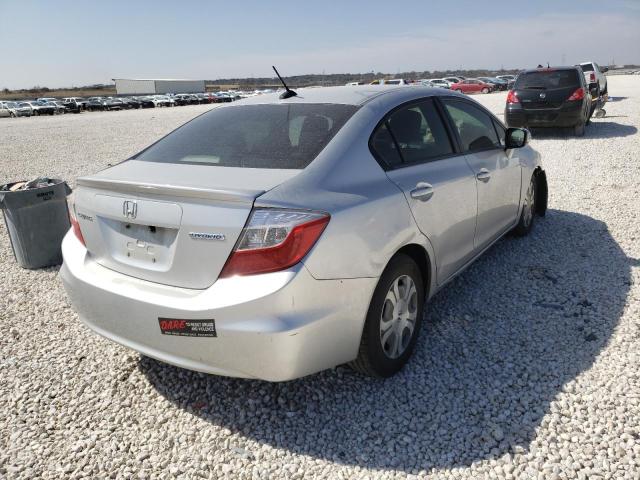 Photo 4 from auction – 2012 HONDA CIVIC HYBR with VIN JHMFB4F35CS009961