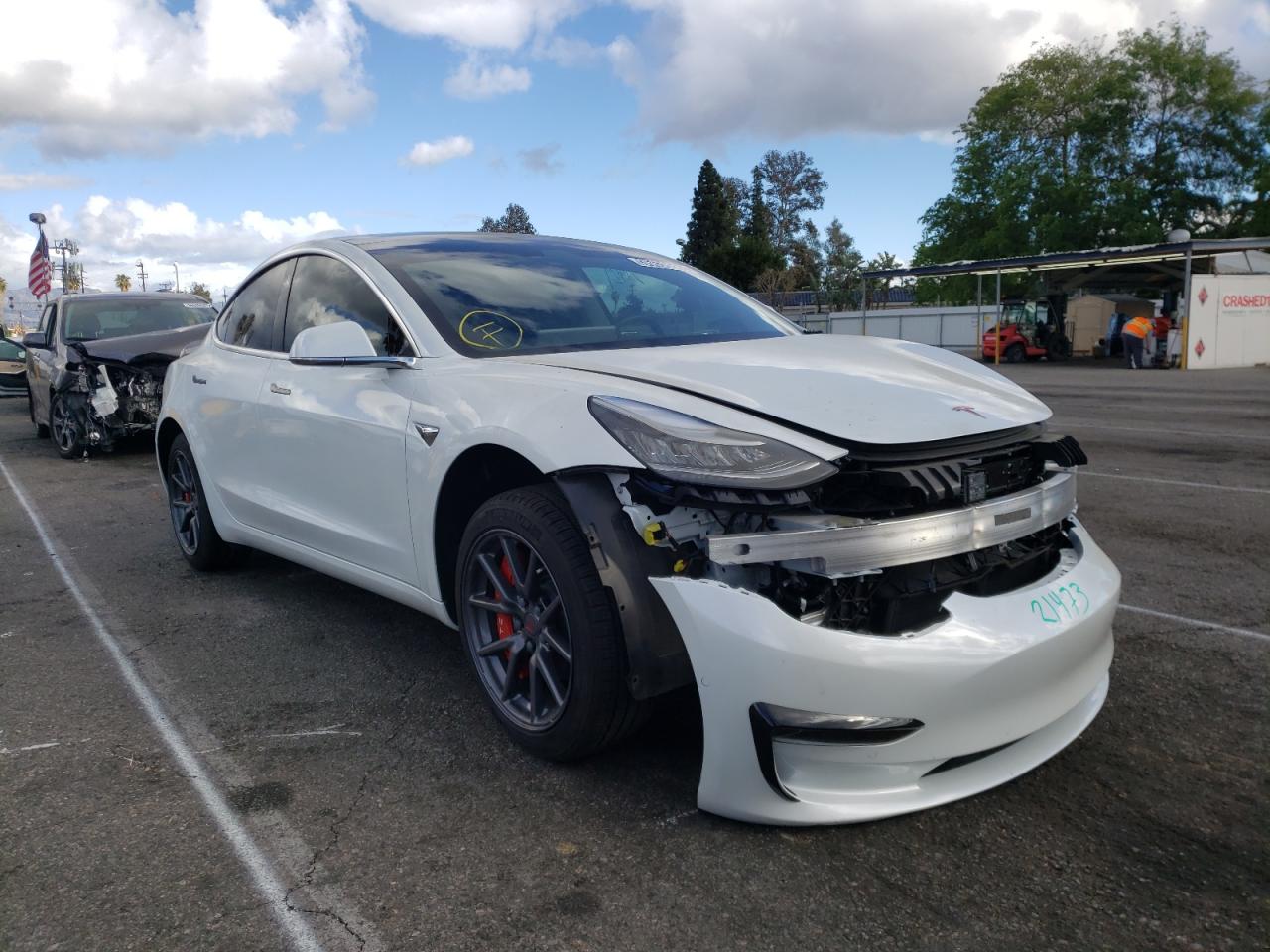TESLA MODEL 3 2020 with VIN 5YJ3E1EA5LF800014 - Photo from auction