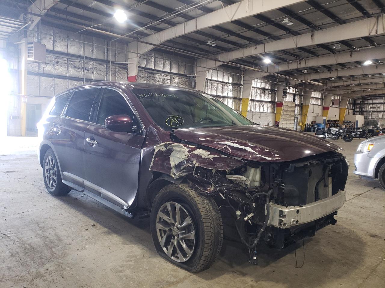 INFINITI JX35 2013 with VIN 5N1AL0MN1DC307243 - Photo from auction