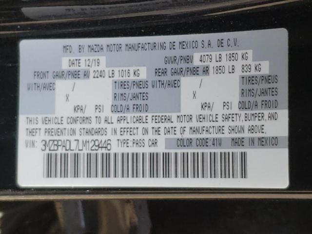 Photo 10 from auction – 2020 MAZDA 3 PREFERRE with VIN 3MZBPADL7LM129446