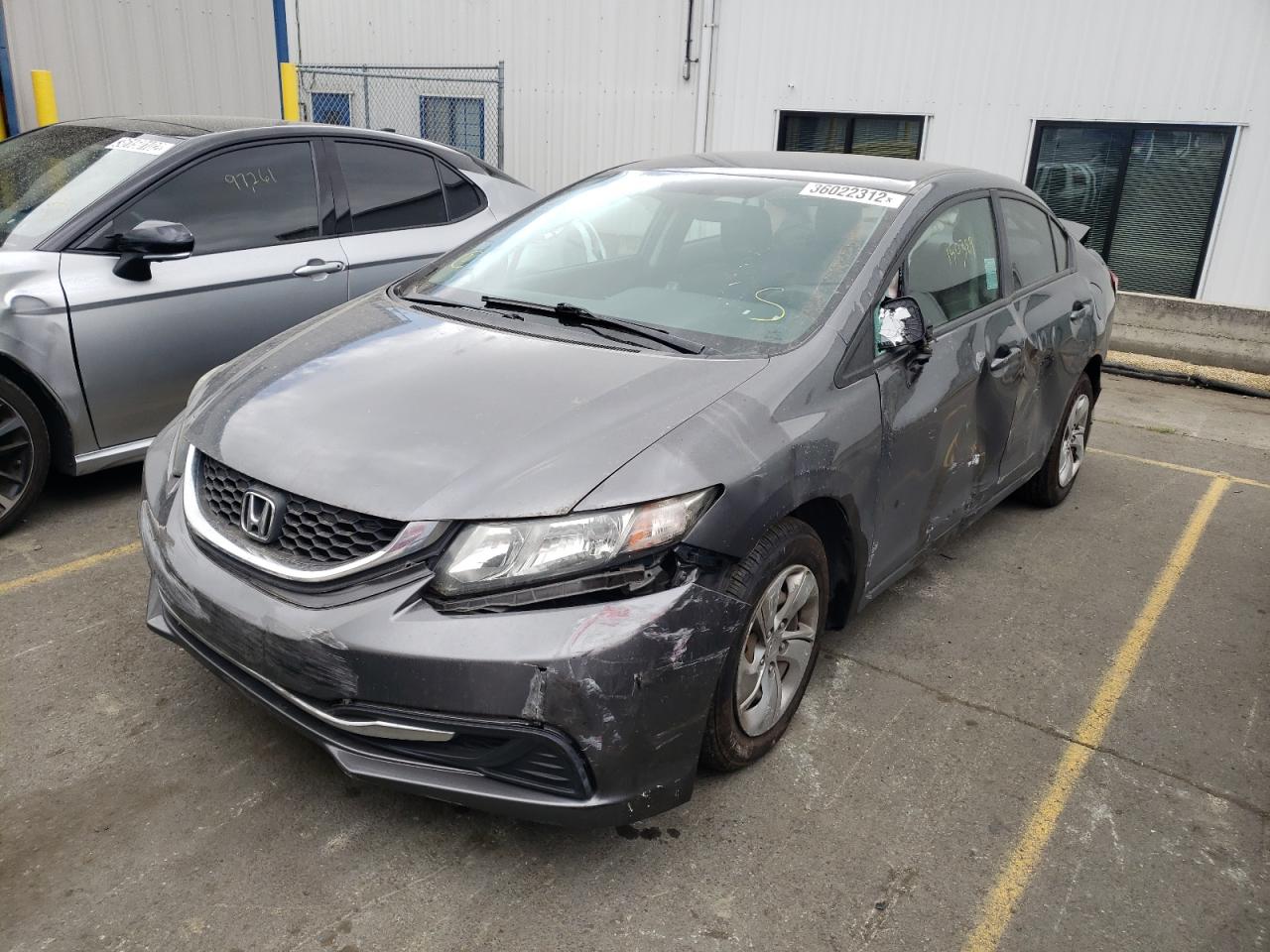 Photo 2 from auction – 2013 HONDA CIVIC LX with VIN 19XFB2F56DE258684