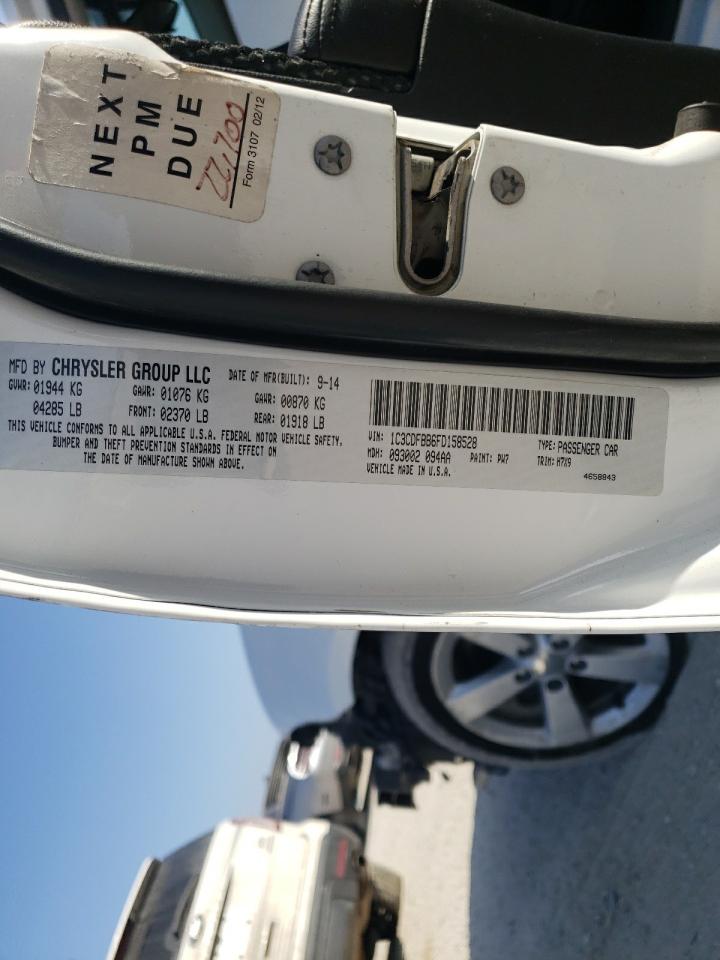 Photo 10 from auction – 2015 DODGE DART SXT with VIN 1C3CDFBB6FD158528