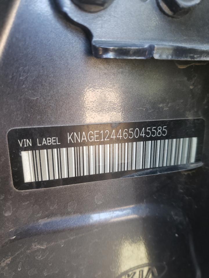 Photo 10 from auction – 2006 KIA OPTIMA LX with VIN KNAGE124465045585