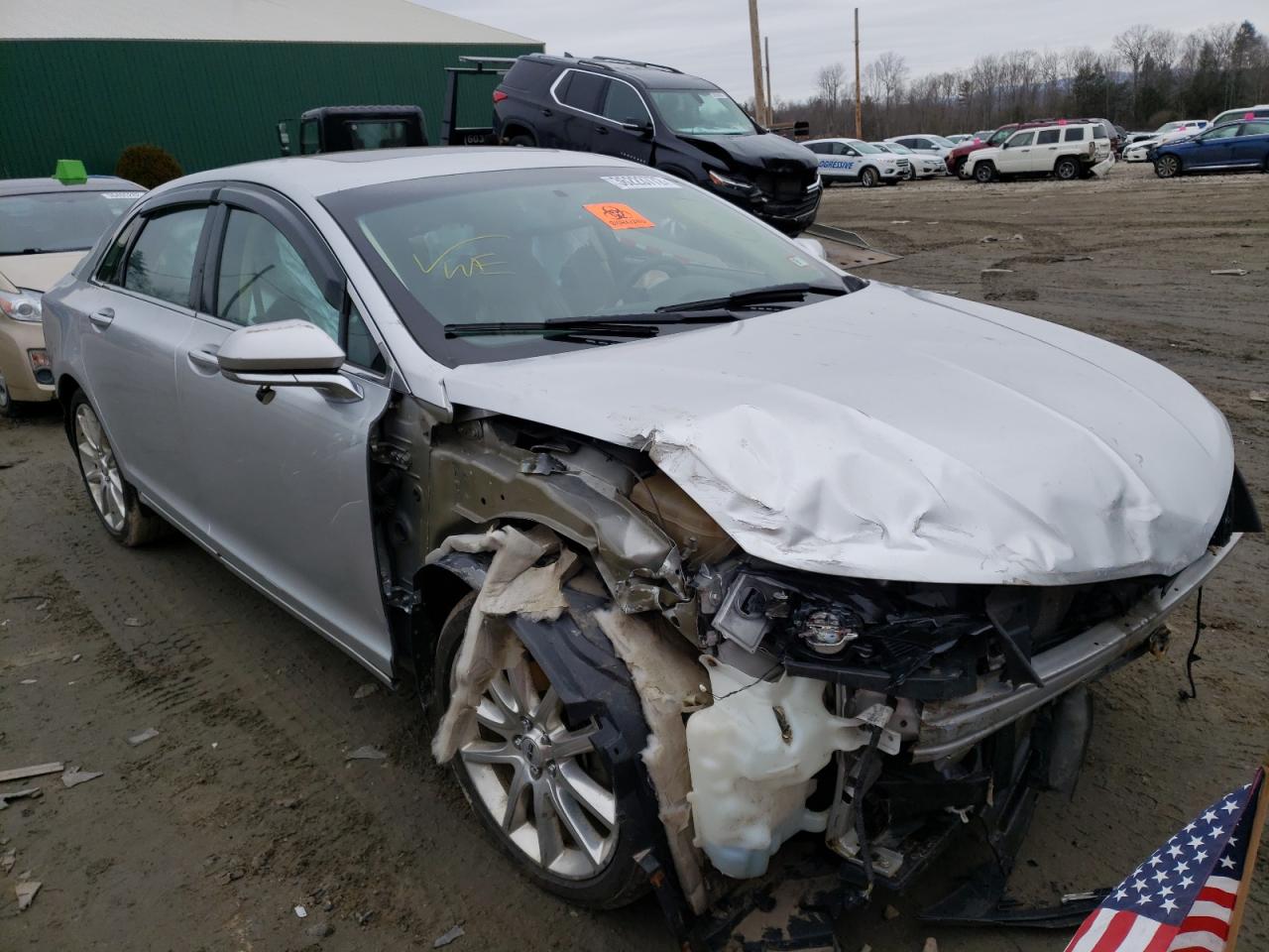 LINCOLN MKZ 2014 with VIN 3LN6L2JK2ER819317 - Photo from auction