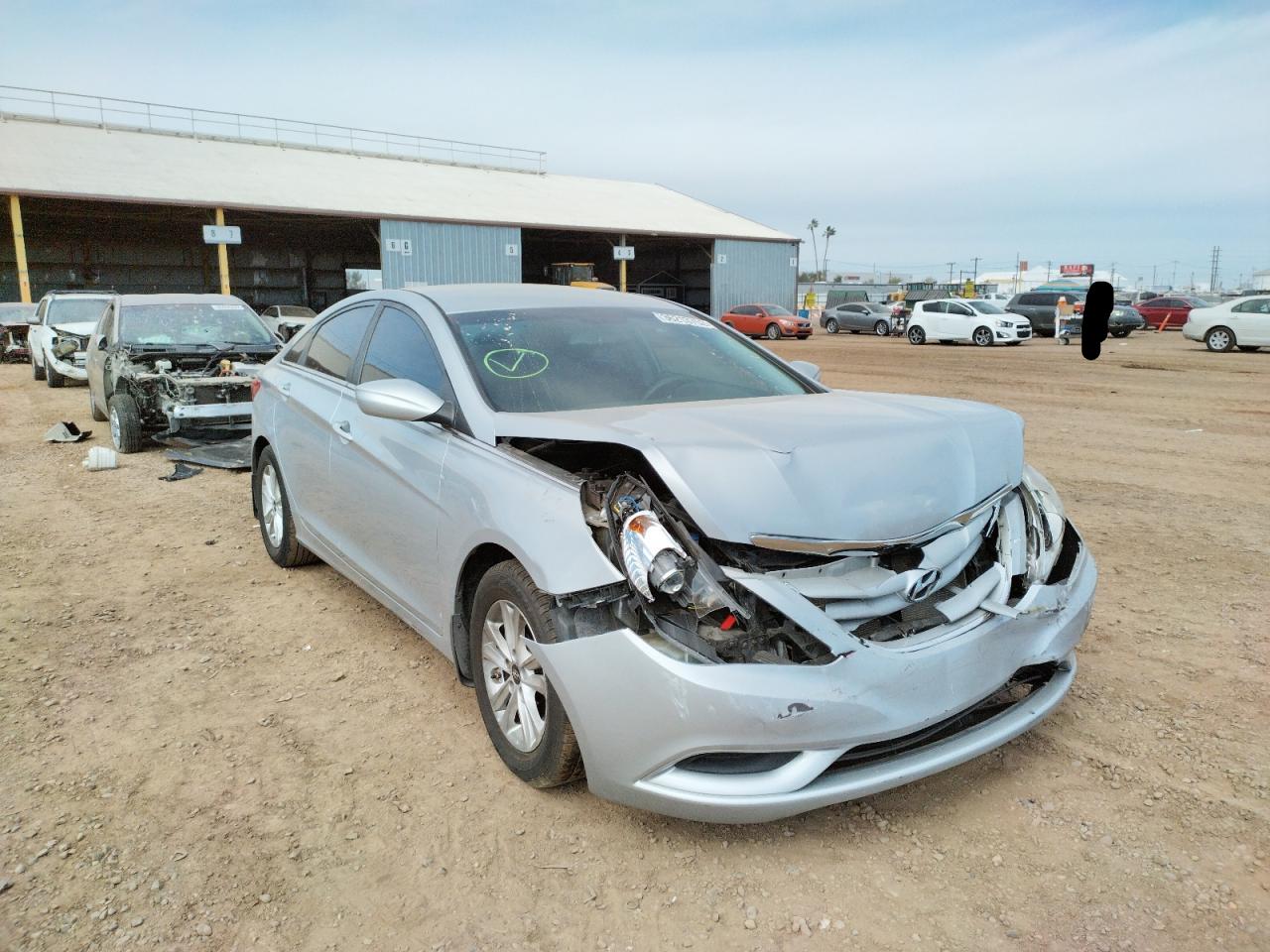 HYUNDAI SONATA GLS 2012 with VIN 5NPEB4AC3CH395587 - Photo from auction