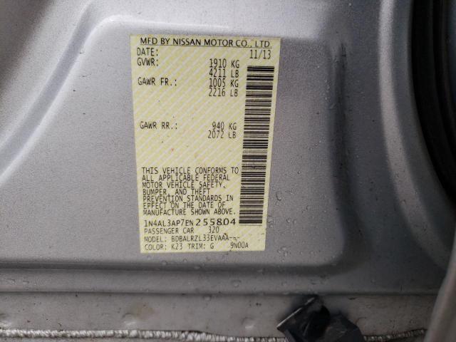 Photo 10 from auction – 2014 NISSAN ALTIMA 2.5 with VIN 1N4AL3AP7EN255804