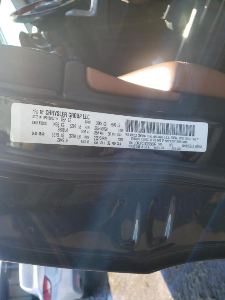 Photo 10 from auction – 2013 JEEP GRAND CHER with VIN 1C4RJFCT9DC524507