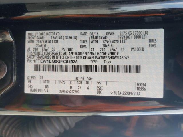 Photo 10 from auction – 2016 FORD F150 SUPER with VIN 1FTEW1EG8GFC82525