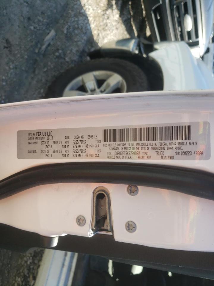 Photo 10 from auction – 2019 RAM 1500 CLASS with VIN 1C6RR7FT8KS720992