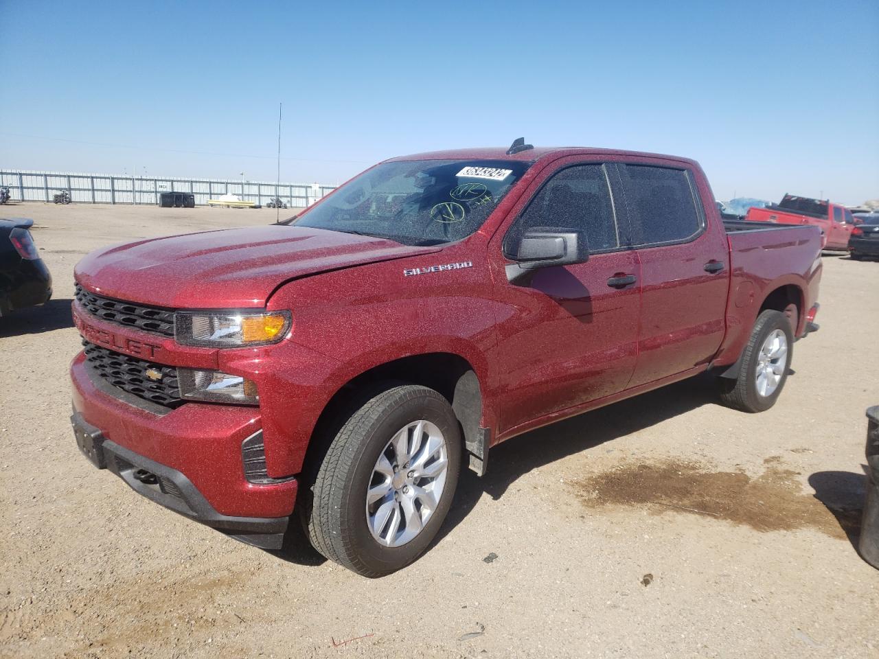Photo 2 from auction – 2021 CHEVROLET SILVERADO with VIN 3GCPWBEH1MG173132