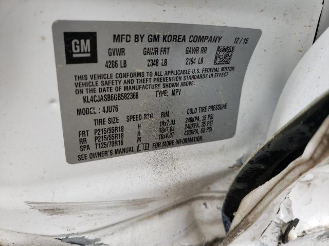 Photo 10 from auction – 2016 BUICK ENCORE with VIN KL4CJASB6GB582368