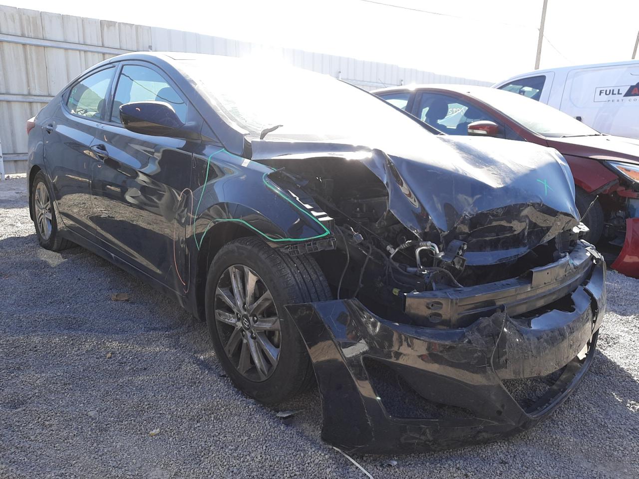 HYUNDAI ELANTRA SE 2016 with VIN 5NPDH4AE7GH698423 - Photo from auction
