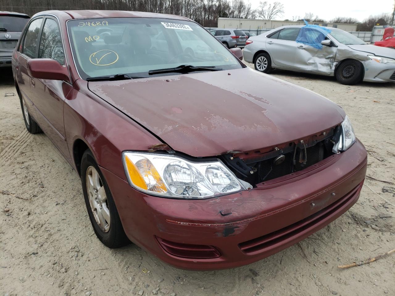 TOYOTA AVALON XL 2002 with VIN 4T1BF28B92U246819 - Photo from auction