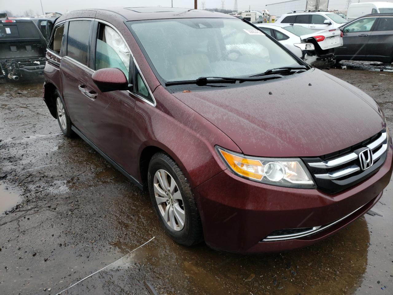 HONDA ODYSSEY EX 2015 with VIN 5FNRL5H66FB035379 - Photo from auction