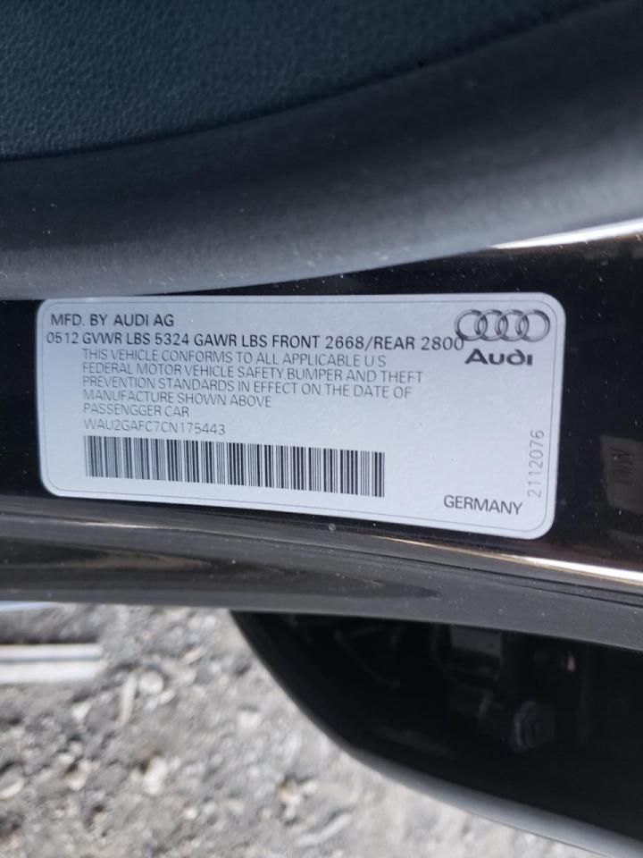 Фото 10 с аукциона – 2012 AUDI A7 PRESTIG с VIN WAU2GAFC7CN175443