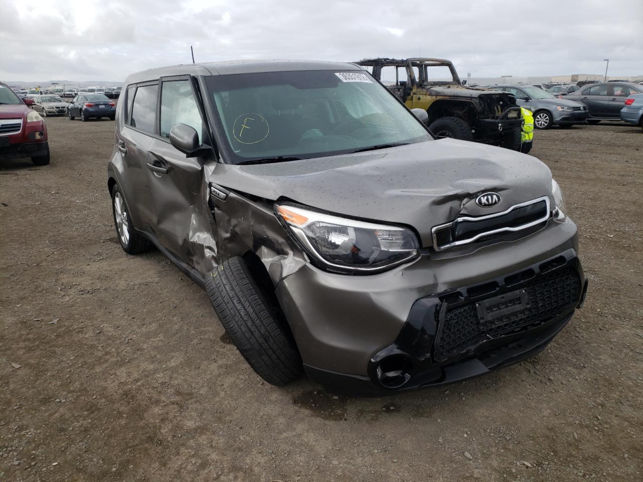 KIA SOUL + 2016 with VIN KNDJP3A50G7349303 - Photo from auction